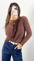 DOMINIQUE KNIT - CHOCOLATE
