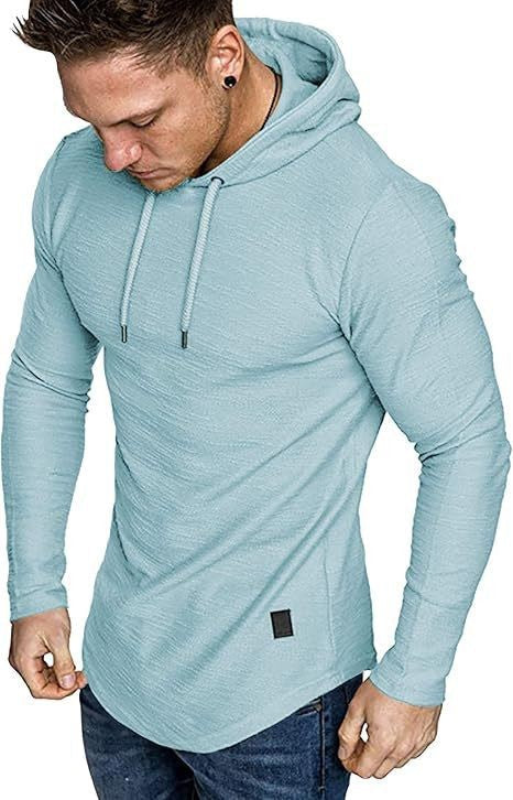 Herre Hættetrøjer Fleece Langærmet Atletisk Sweatshirt Pullover T-shirts